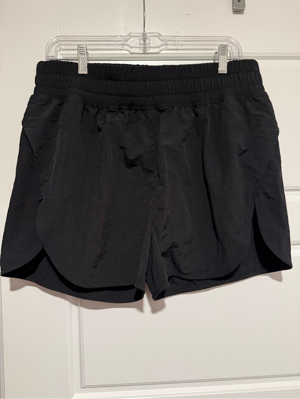 Zenana Outfitters Black Windbreak Athletic Shorts - XL NWT